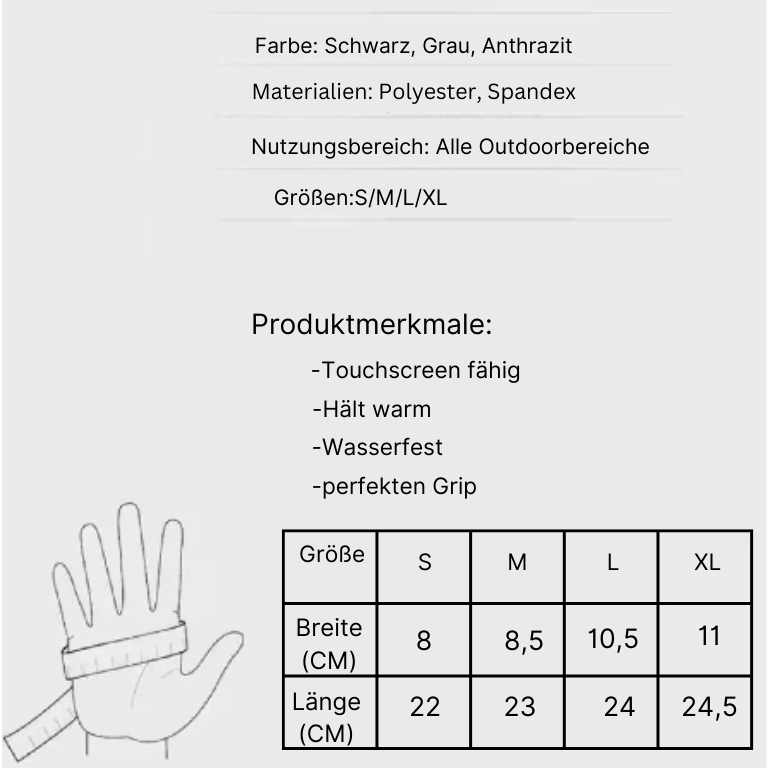 DryTouch - Für alle Bedingungen